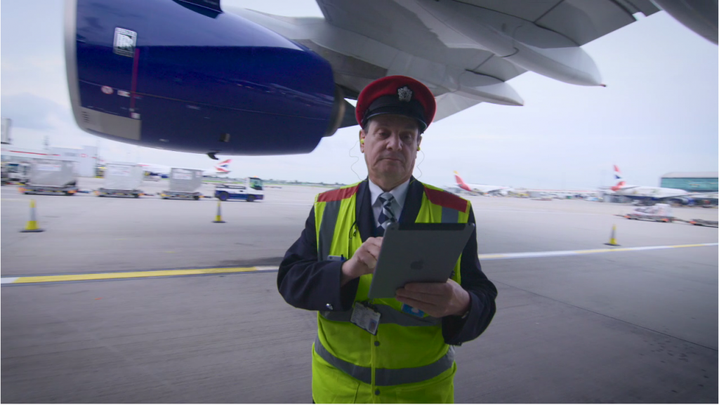 iPad avion aeroport